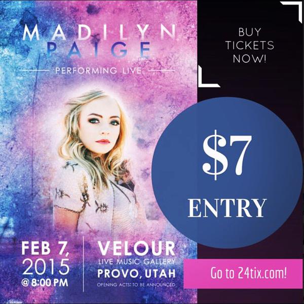 WhatsUpProvo's tweet photo. Saturday 8 pm @MadilynPaige_ from #NBCTheVoice performs her album release concert @VelourLive! http://t.co/rrrWfm4bvF http://t.co/YqiC47KQLk
