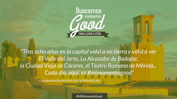 extremadura_tur's tweet photo. #MiMomentoGood ganador, enhorabuena a Juan Ramón Rivera, atento al mail y a disfrutar esa estancia en Extremadura! http://t.co/GwDCpiEUFC