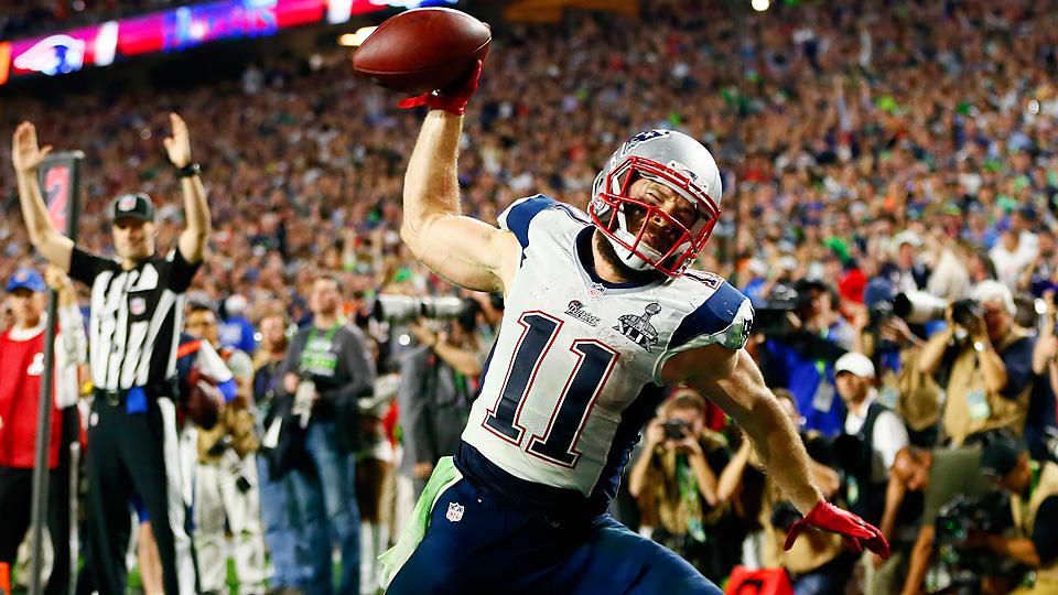 Julian Edelman celebrates his game-winning touchdown in Super Bowl XLIX (@SInow/Twitter)