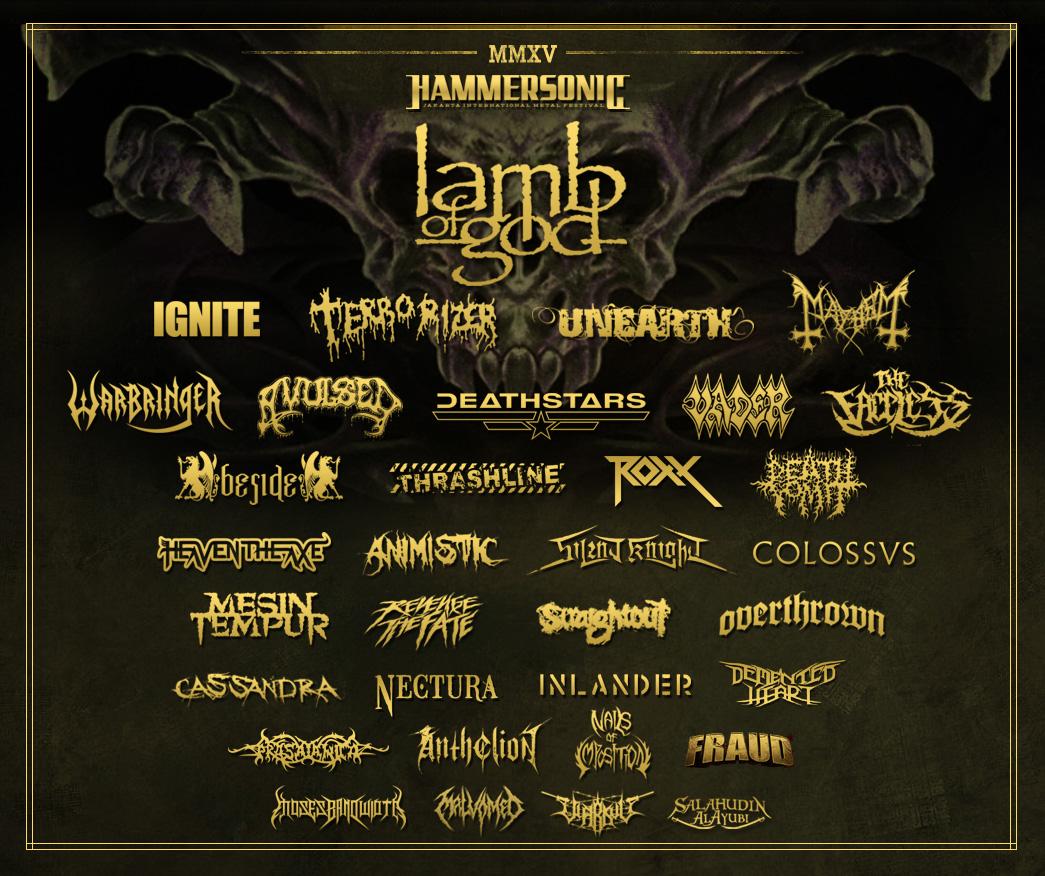 8 Mar: <a href="/hammersonicfest/">HAMMERSONIC FESTIVAL</a> @ Lap. D Senayan | Lamb of God, Mayhem, Ignite, Etc | ow.ly/IjRJX #Hammersonic2015