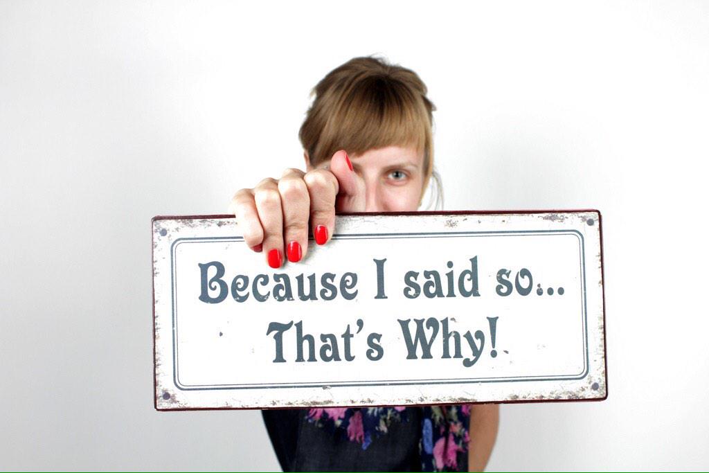ClementyneJ's tweet photo. Authoritarian parenting are controlling and restrictive and always telling their kids what to do. "Because I said so" http://t.co/RFkDOwnUdb