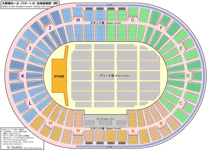 News 全国ツアーwhite 大阪城ホールの座席表 スタンド席の見方とアリーナ構成予想 ジャニーズぷらす