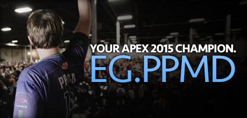 .@EG_PPMD is your #Apex2015 champion! (photo: <a href="/tempusrob/">Robert Paul</a>) -