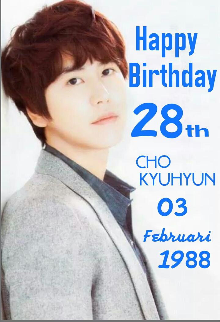    Happy Birthday kesayanganku Cho Kyuhyun 
