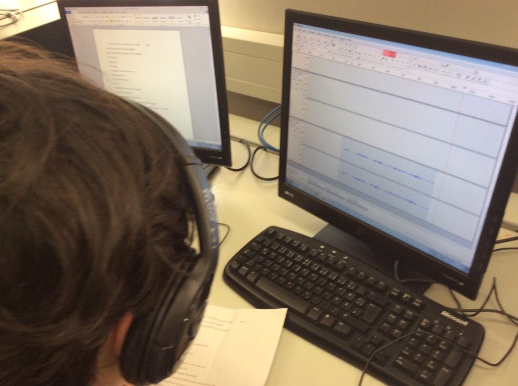 DesignAtDanube's tweet image. Grade 3... Recording podcasts...who knew playing back at different speeds was such fun!!