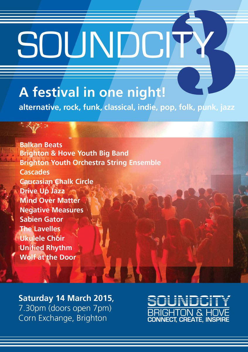 Past event Soundcity 3, Brighton What's On Where
