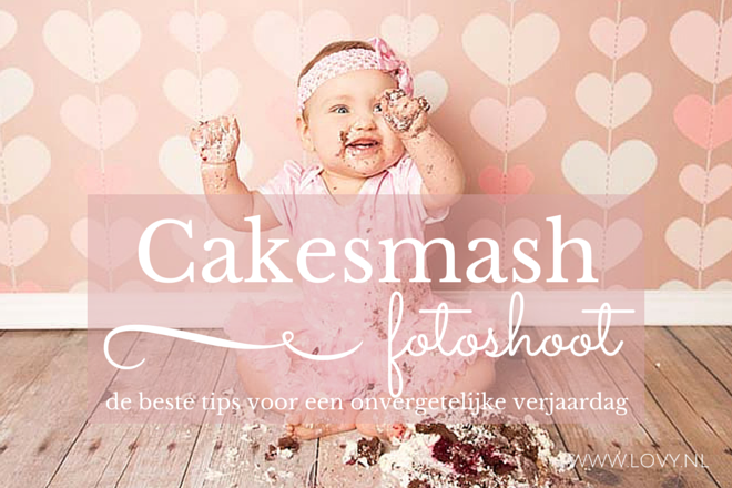 Met één vingertje in de slagroom of *bam* vól in de taart? Zo organiseer je een cake smash >> lovy.nl/cake-smash-fot…