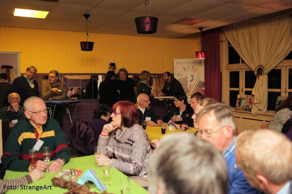 Mudanthe_'s tweet photo. Afgelopen vrijdag was de nieuwjaarsreceptie van Mudanthe! Een gezellige avond vol muziek, lekker eten en vele gasten! http://t.co/isI8H64LNK