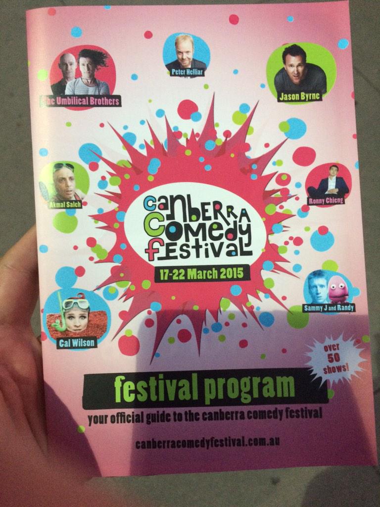 ABarrMLA's tweet image. 2015 #CBR Comedy Festival is coming our way in march.  canberracomedyfestival.com.au