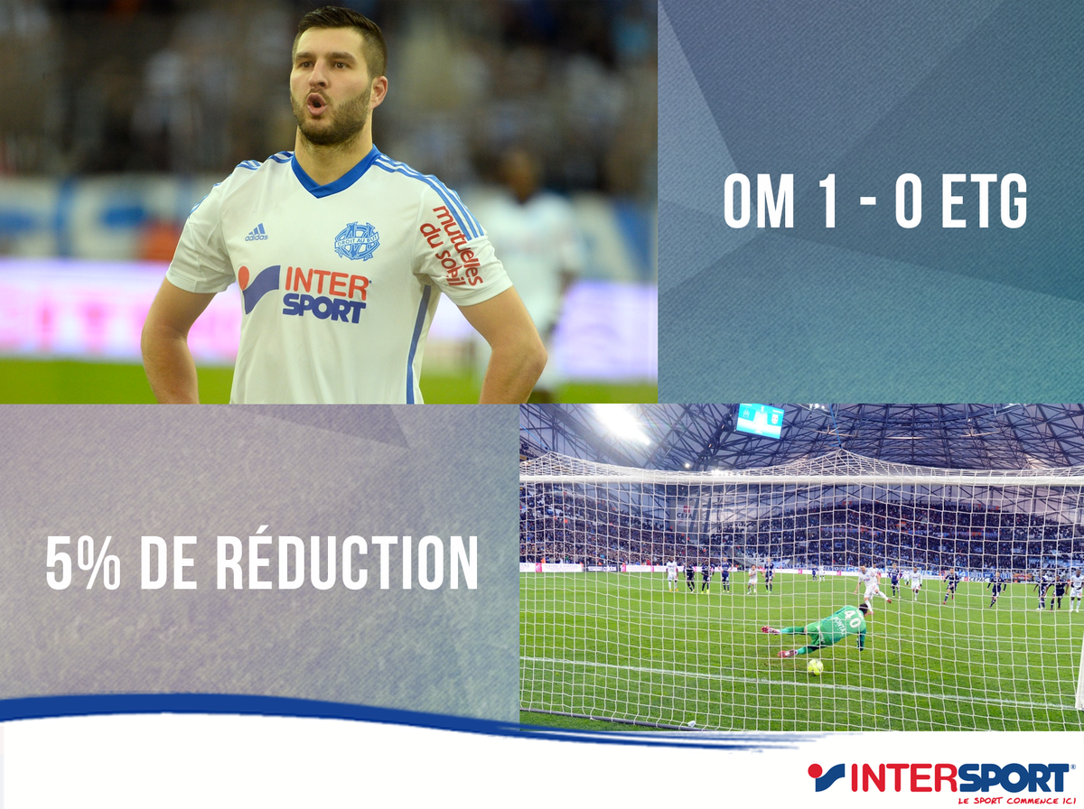 Intersport_FR's tweet photo. Profitez de 5% de réduction sur tous les produits #OM valable aujourd'hui et ce, dans tous nos magasins ! #OMETG ✌😉 http://t.co/JPzqFtCkYw