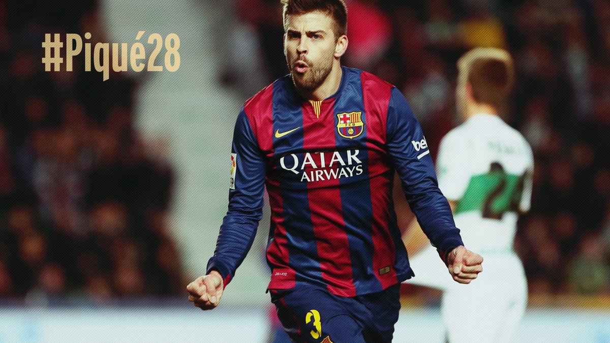 FCBarcelona_es's tweet photo. ¡Muchas felicidades Gerard! Usa #Piqué28 para felicitarle y descubre nuestro especial aquí:http://t.co/X1791sFwIY http://t.co/Tjm3l2JRrb