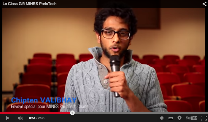 [JT vidéo] Un don de promotion : Le Class Gift <a href="/MINES_ParisTech/">M</a> ow.ly/Ikhjh #fundraising