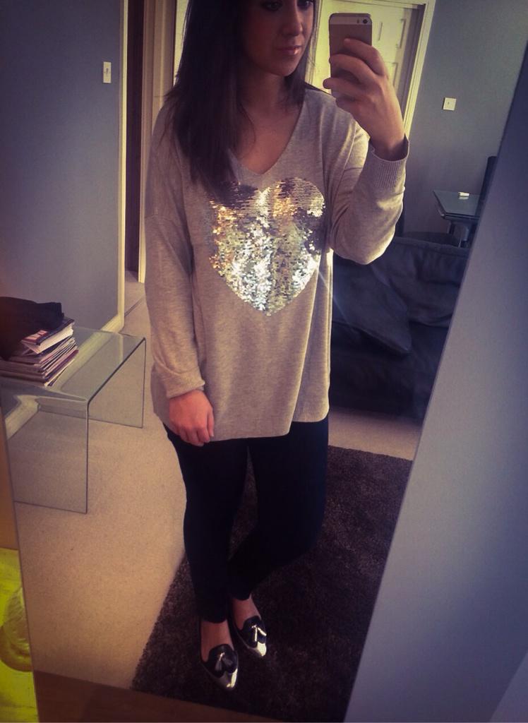 MSCblog1's tweet photo. Yesterday's outfit!! Love this little sweater only £49👍👍👍 http://t.co/jrox81e0cH