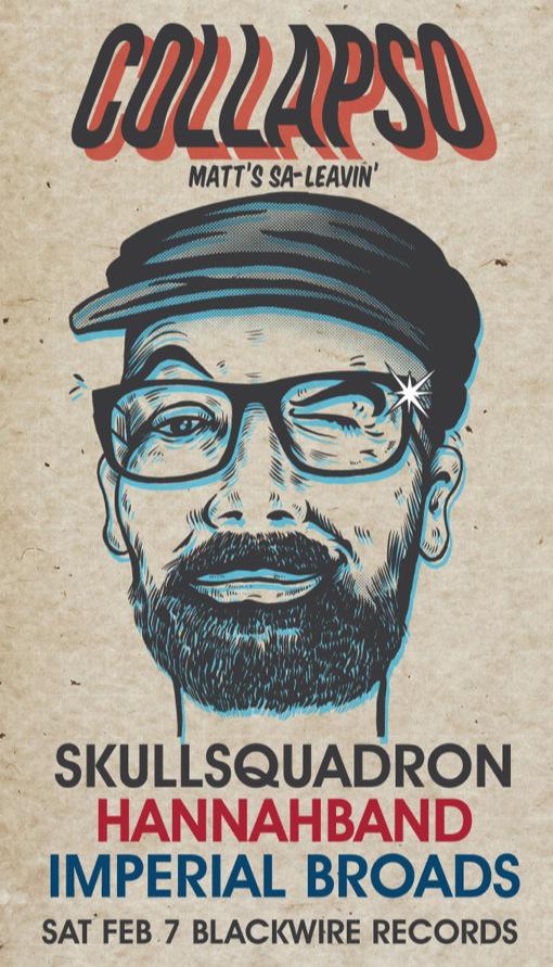 _skullsquadron_'s tweet photo. 1st show of the year and at @blackwirerekids with Collapso, Hannahband &amp; Imperial Broads #skullsquadron #shoegaze http://t.co/dU2D1fpaZR