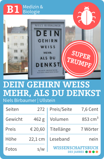 Zum #Supertrumpf aufgestiegen: Glückwunsch @Ullstein zum #Wissenschaftsbuch 2015 "Medizin &amp; Biologie"! #WiBuQuintett