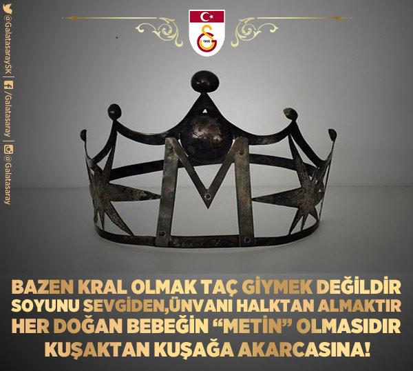 Taçsız kral Metin Oktay, Tek aşkıdır Galatasaray, Senin gibi Cimbomluyu, Unutur mu bu taraftar! #MetinOktay79yaşında
