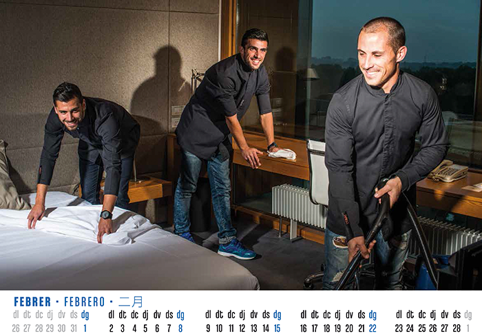 CESabadell's tweet photo. ¿Ya tienes calendario para este 2015? La plantilla arlequinada colabora con los #CESClub: http://t.co/IaOaOrhJZA http://t.co/ruWcZQ8mTo