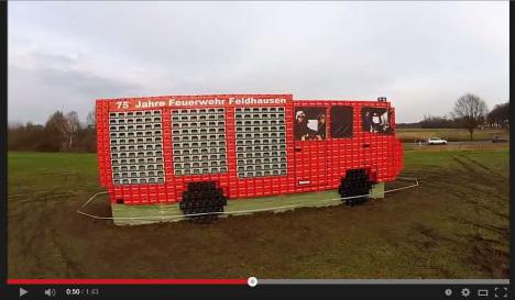 onereasonaday's tweet photo. #reason31 : german firemen recycle ale crates by building... a FIRE TRUCK! http://t.co/QYKSFY5Pfl #crazy #germans http://t.co/L7HsSDqgFT