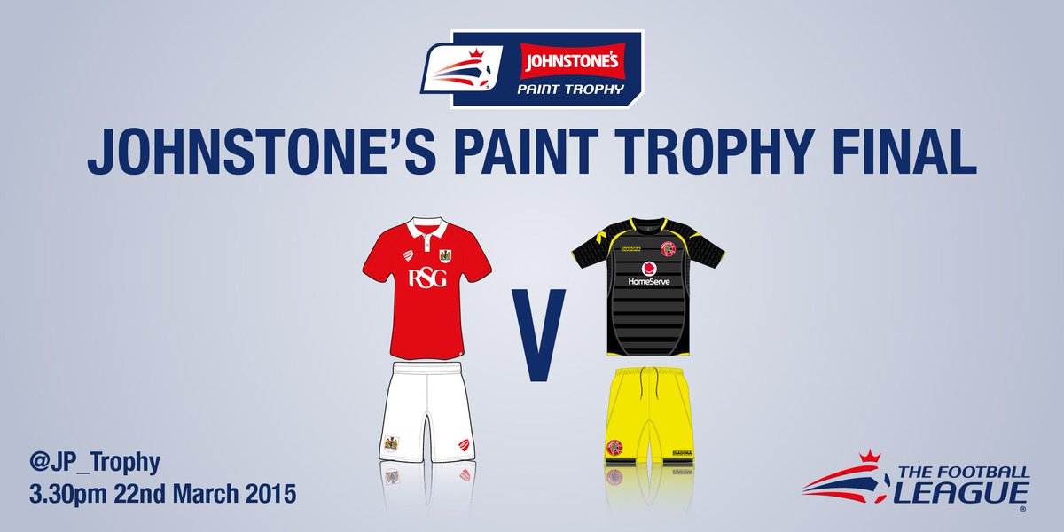 NEWS: We can confirm the colours to be worn by <a href="/bcfctweets/">Bristol City</a> and <a href="/WFCOfficial/">Walsall FC</a> in the #JPT Final on March 22 #bcfc #wfc