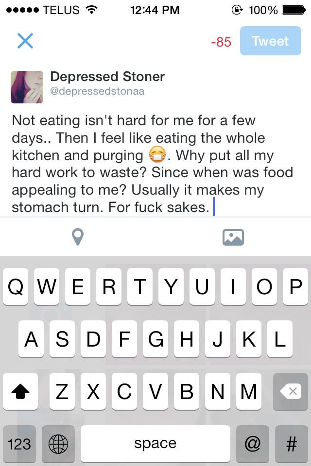 depressedstonaa's tweet photo. #ana #mia #anorexia #thinspo #anaprobs http://t.co/Z9Ihuvn2uS