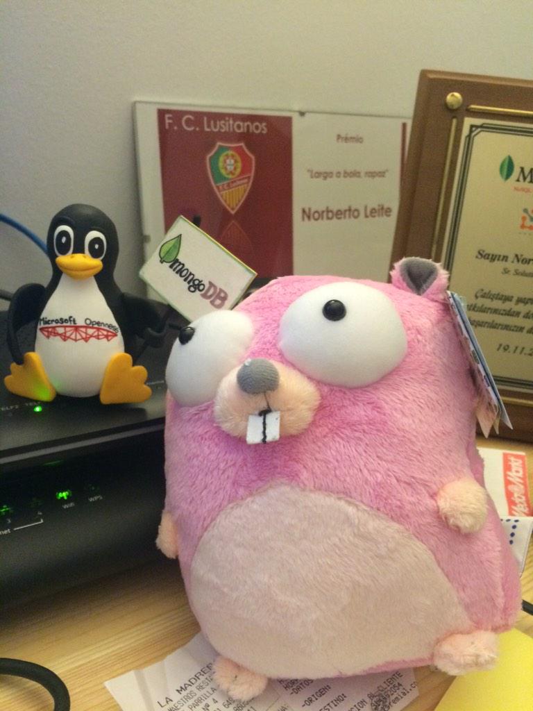 nleite's tweet image. another member of the family!thanks @golang #FOSDEM15