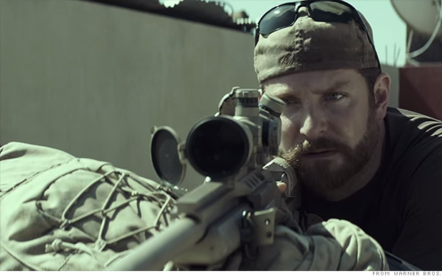 CNNBusiness's tweet photo. .@AmericanSniper is now the U.S.'s highest-grossing war movie ever http://t.co/QcqdAv9OFR http://t.co/6g5oc5JQ70