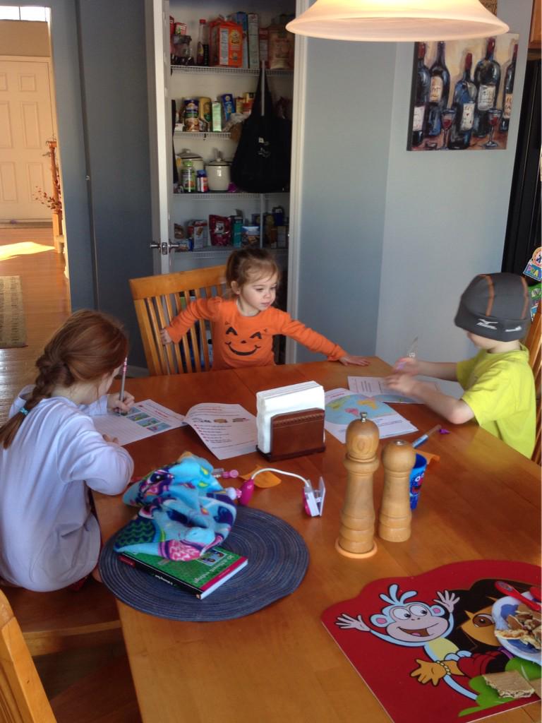 ColleenKogut's tweet image. @melhowsin Her little sister is a tougher teacher than she&apos;s used to! #workbooktime