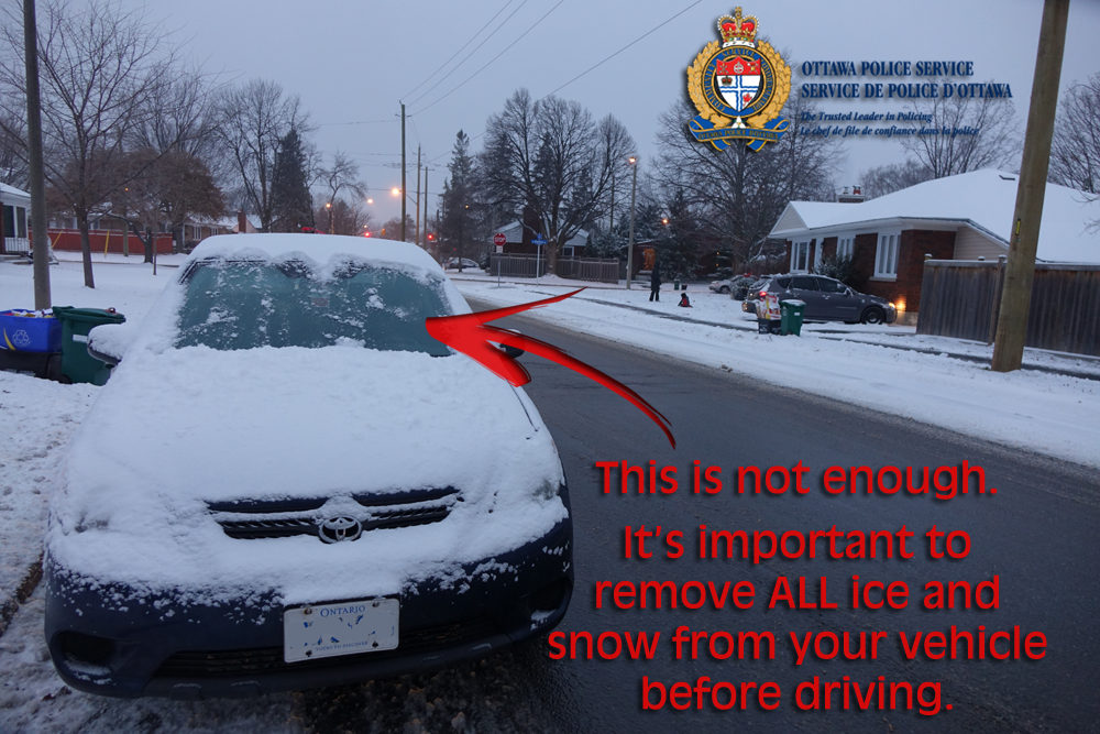 OttawaPolice's tweet photo. 52 reported collisions since 5AM. Give yourself extra time and space between vehicles. #RemoveSnow and slow down. http://t.co/hPMoPsf63c
