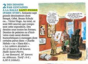 PLCommunication's tweet photo. Sempé, Gébé et même Victor Hugo : #expo Les cahiers dessinés à la Halle St Pierre, via @le_Parisien http://t.co/fLfq67RGzK