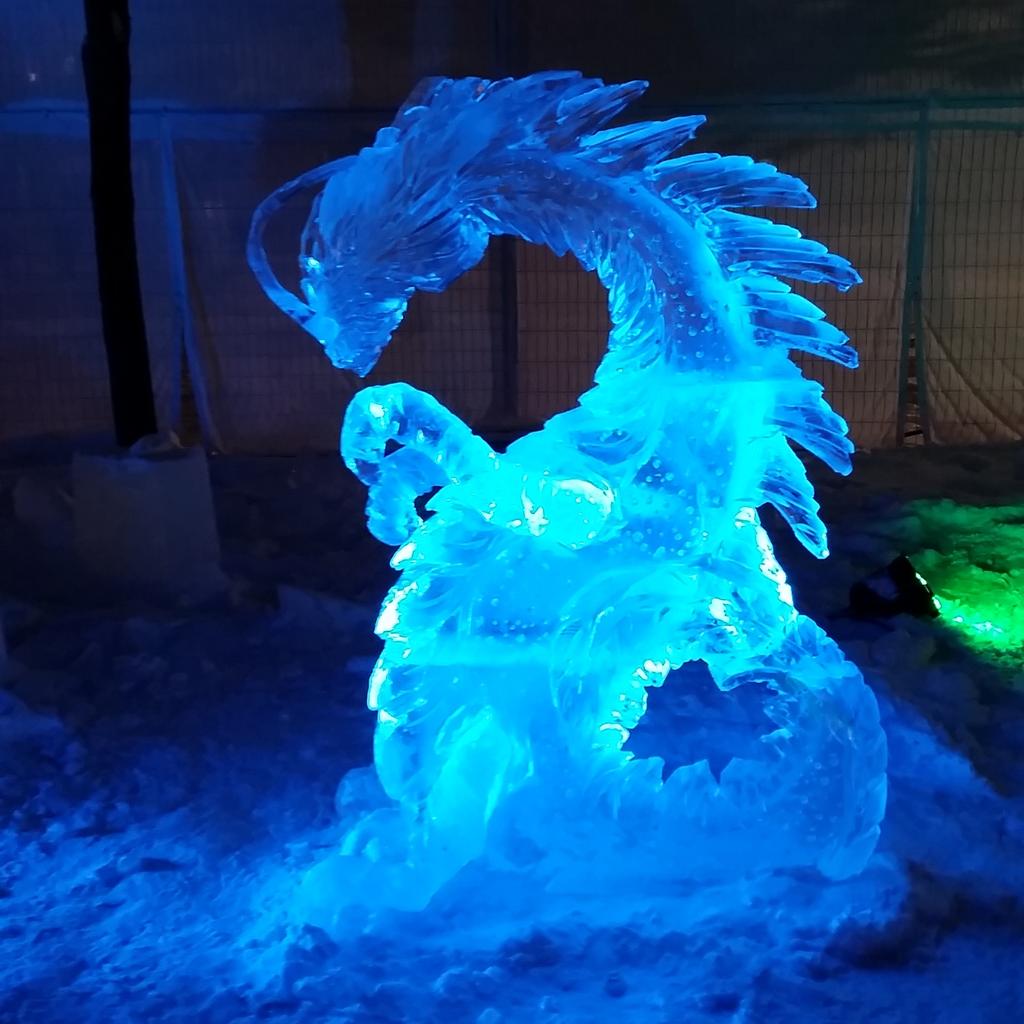 WattKristin's tweet photo. Some of the final sculptures at the @IceOnWhyte  See you in 2016! #iceonwhyte #ice #sculpture #talent #temporaryart http://t.co/MB8Ye6kdry