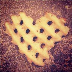 CfaSpCrossing's tweet photo. Find a heart shaped waffle fry during the month of February, and you will get a tasty ice dream treat!! #love #cfaspc http://t.co/y83D8oPrMO