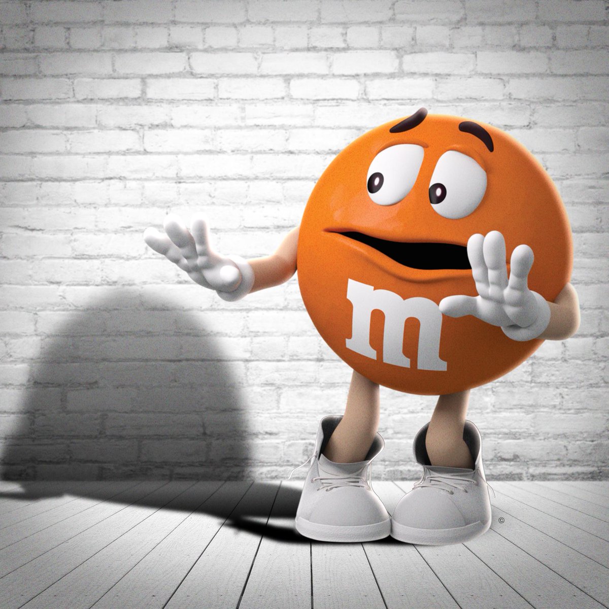 M&M'S on X: It's ok, groundhog. Orange gets scared of his shadow