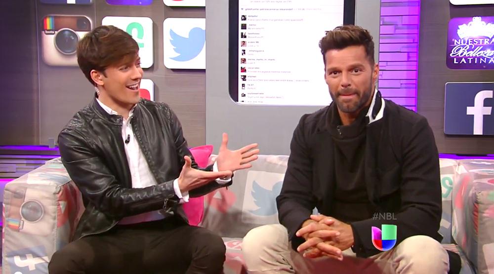rogergzz's tweet photo. Ayer en #NBL con @ricky_martin. La pregunta es ¿quién será nuestro próximo invitado o invitada? #NBLRickyMartin 😉 http://t.co/rRbwZBicE5