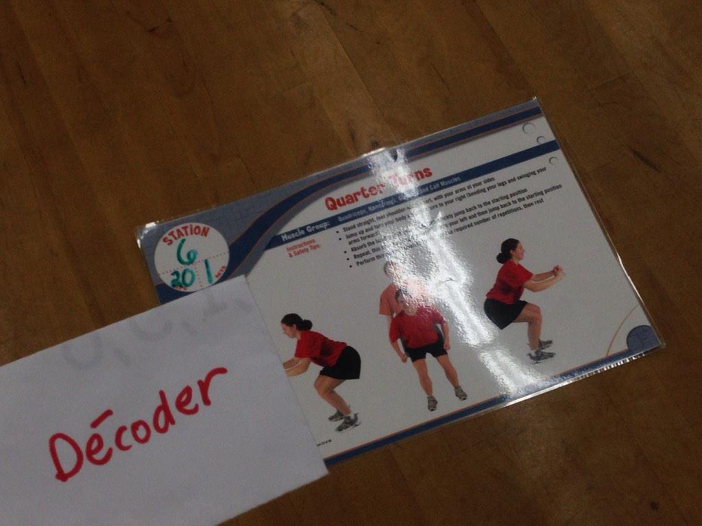 MrTdoesPE's tweet photo. @MrTdoesPE: Time to crack the code! #ActivePD #Bilingual @ThompsonHuddle http://t.co/OVWz2StyNW