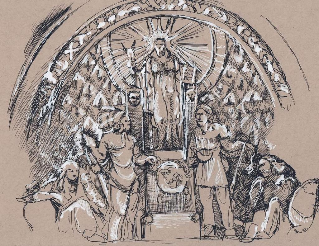 TimJennen's tweet image. Drawing &amp;amp; laughing w/ @Avidor et al in the House Gallery during @MetroSketchers @ MN State Capitol Sunday. My pic.