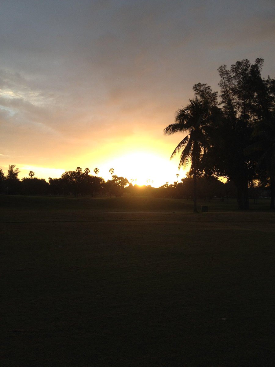 February sunrise over the greens – photo by Golf Course Maintenance Superintendent Laurie Bland
