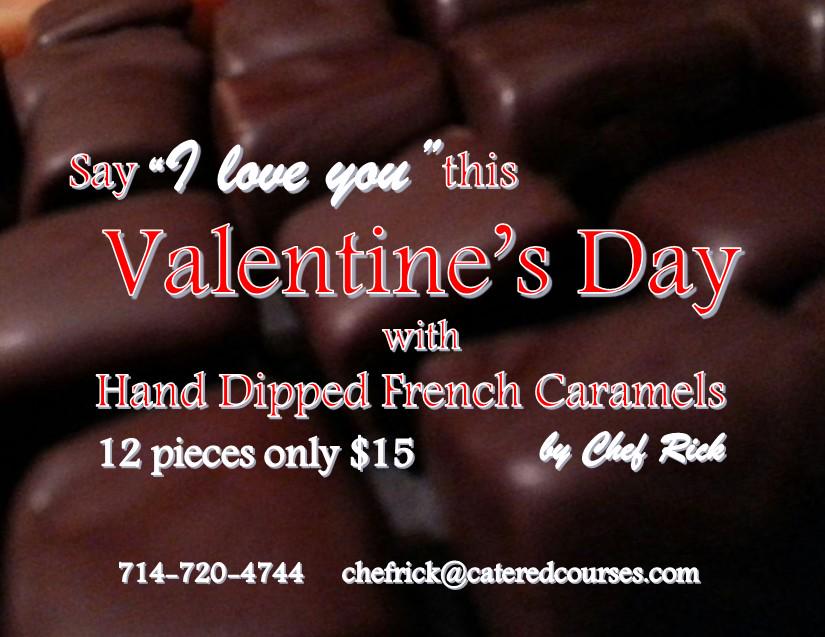 CateredCourses's tweet photo. Hand made French Caramels for #ValentinesDay? You bet!  Reserve yours today! http://t.co/nzo5utRUfT
