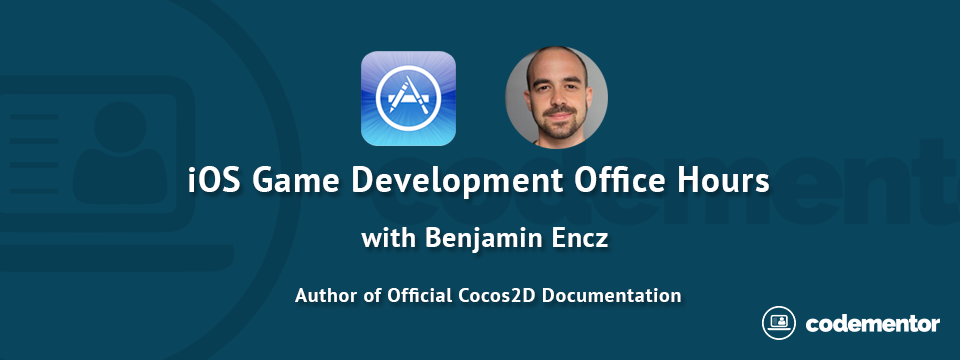 CodementorIO's tweet image. Join us today when we talk #iOSgamedev w/ @benjaminencz of @makeschool &amp;amp; @cocos2dx. buff.ly/1LicuL3
