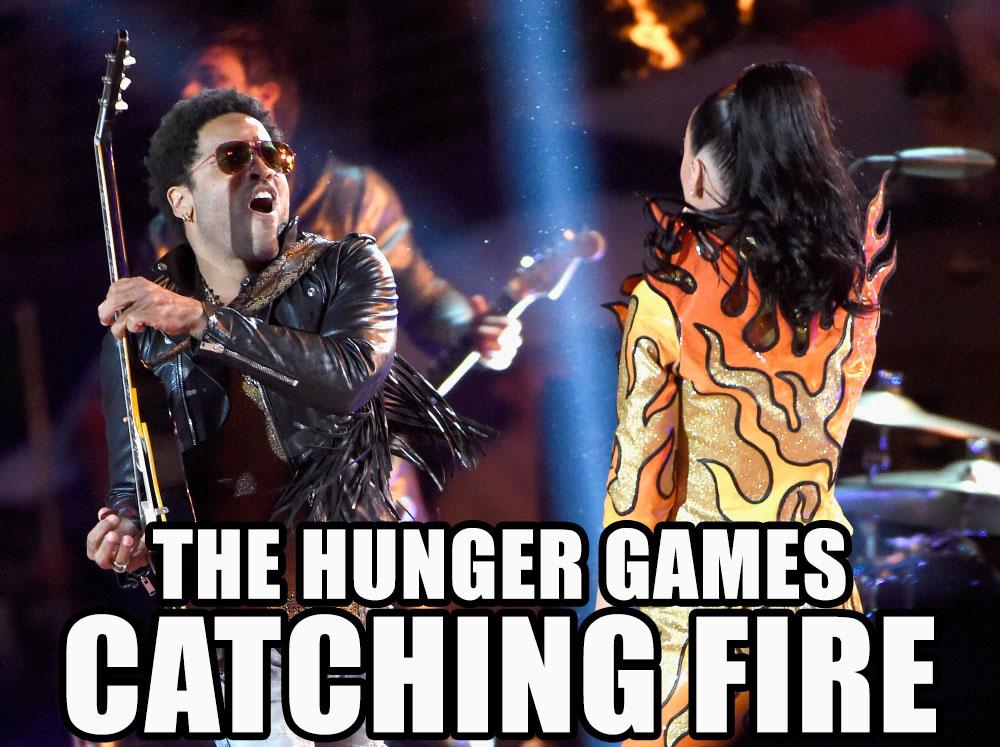 #superbowl #katyperry #halftime #hungergames #lennykravitz