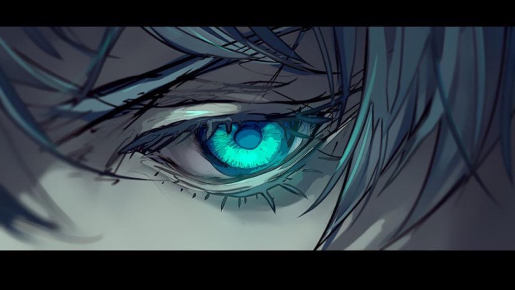 Anime boy blue eyes