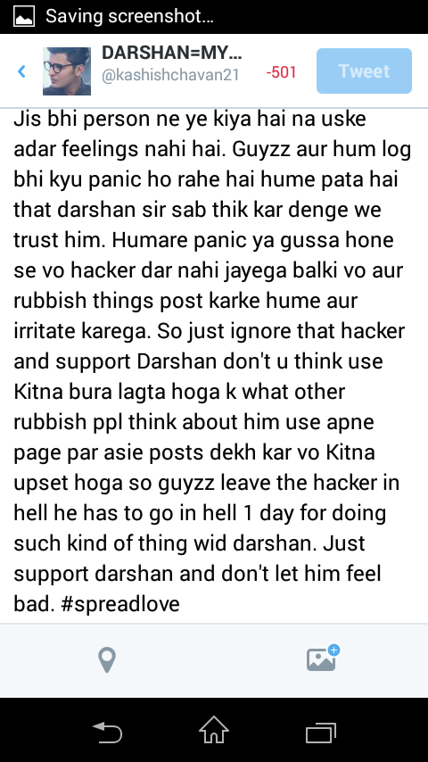 hrtmingyyu's tweet photo. Guyzz just #supportDarshan and don't let him feel bad. Who is wid me?? @AasthaT02 @Darshan_esha9 @Darshanlover http://t.co/gxcNGKXPet