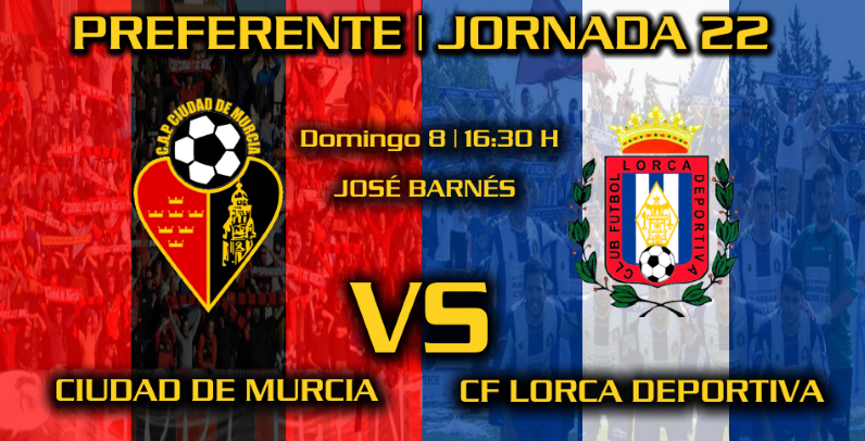 ¡PARTIDAZO!
DOMINGO | 16:30h | José Barnés
<a href="/CiudadDeMurcia/">CAP Ciudad de Murcia</a> - <a href="/lorcadeportiva/">Lorca Deportiva</a> 
#TodosAlBarnes  #SiempreLorcaDeportiva