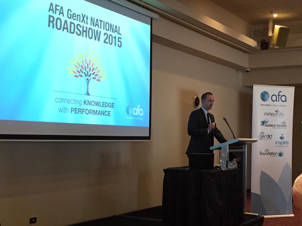 AFA_CEO's tweet image. #AFAau #genxt roadshow underway in Tasmania with @AFA_Voice @Hawkins_Matt as MC. A great day ahead