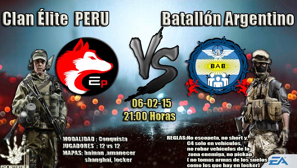 PERU_Elite's tweet photo. Clan Élite PERU vs Clan BATALLON ARGENTINO
Modalidad : Conquista - 12 vs 12 http://t.co/lxqDXdFVcU