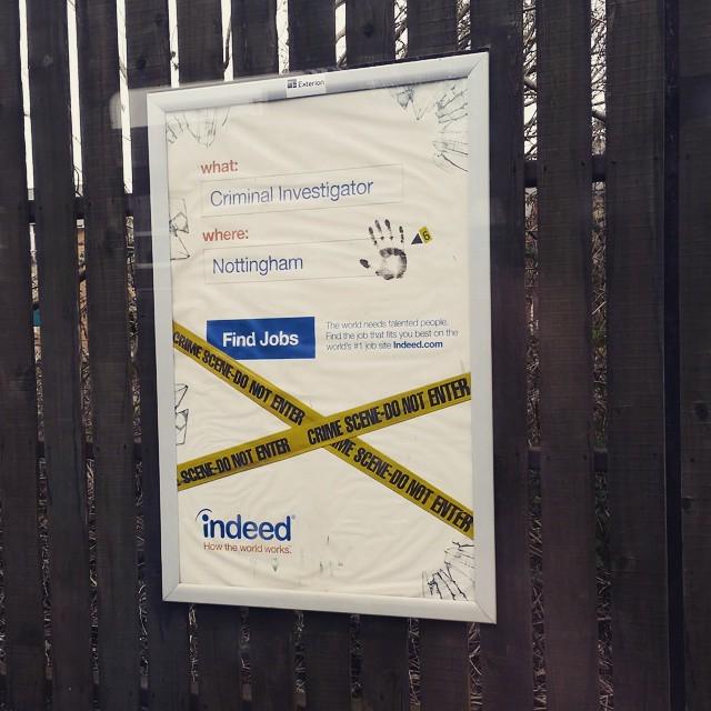 LiberalMorgan's tweet image. What is @IndeedUk trying to say about #Nottingham 's reputation? #Shottingham #Myoldhome #… ift.tt/1LFD6G1