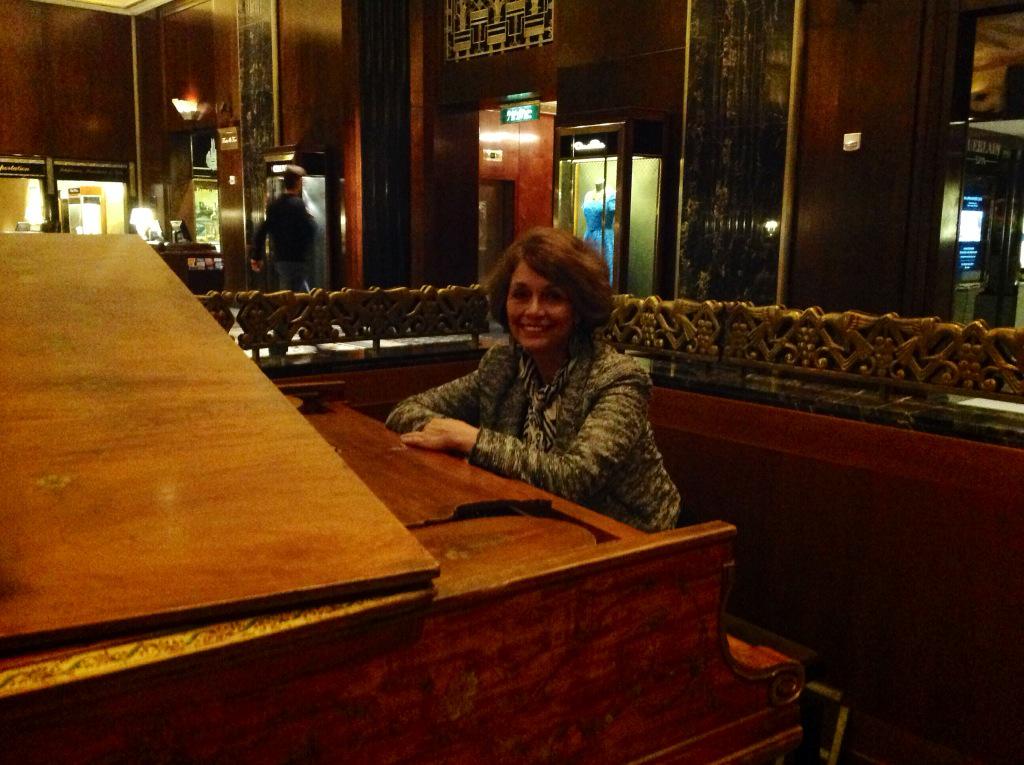 playing on Cole Porter's piano at the Waldorf.