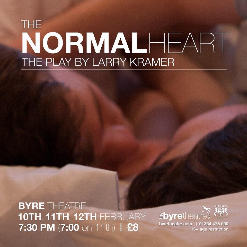 THTScotland's tweet photo. Play 'The Normal Heart' is on in #StAndrews next week. Tickets and information here: http://t.co/VMBDBMqulg http://t.co/4TY9Wuxc5u