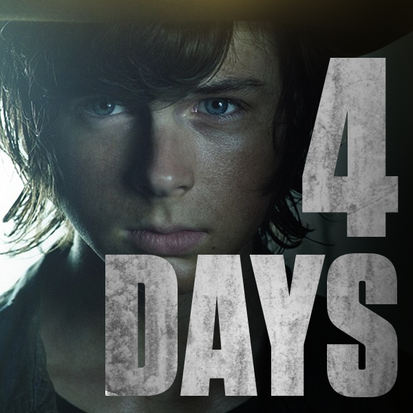 Only 4 days left until The Walking Dead returns! RT if you can't wait!!!