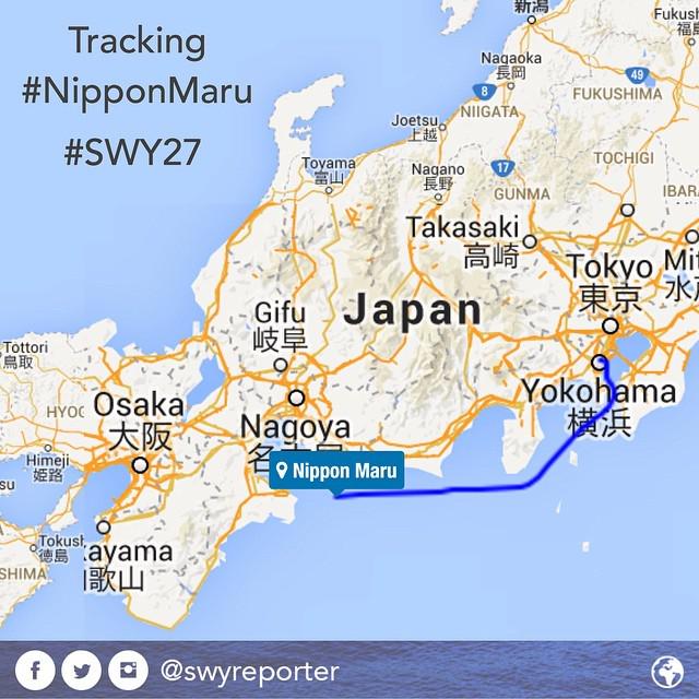 swyreporter's tweet photo. Now tracking #SWY27 on board sailing ship #NipponMaru #Japan sea via #MarineTraffic http://t.co/SOJRspgtXg http://t.co/jxjOxDeHkD