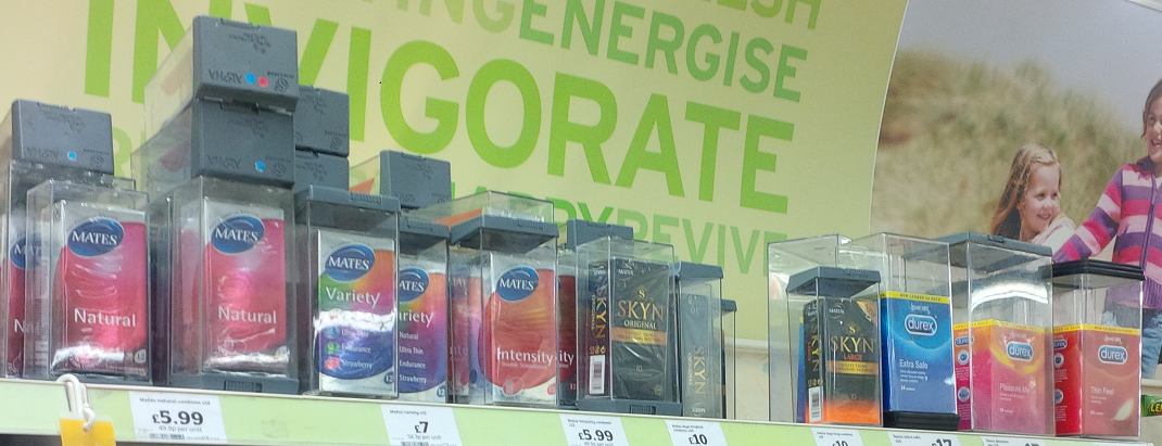 UK supermarkets trialling new "let's make buying condoms even more embarrassing!" scheme #measureforpleasure